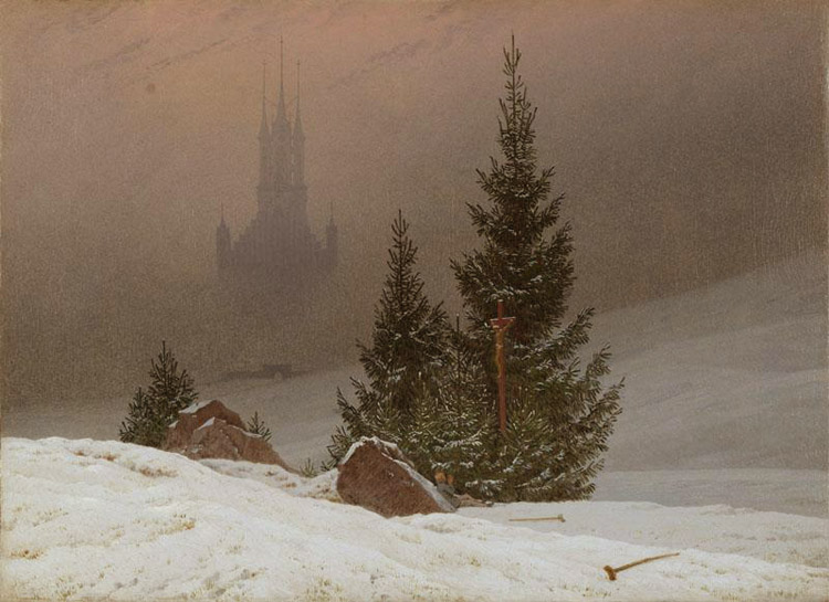 Winter Landscape with Church (mk10)